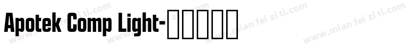 Apotek Comp Light字体转换